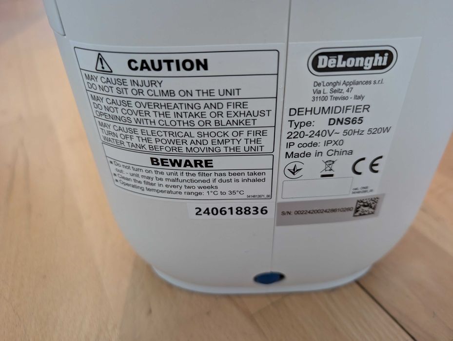 Desumidificador Delonghi Tasciugo AriaDry Light