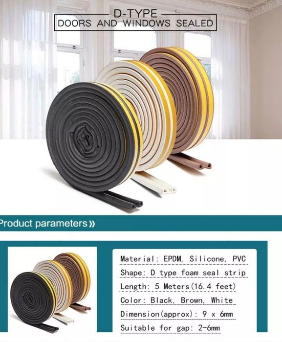 Уплотнитель для окон и дверей