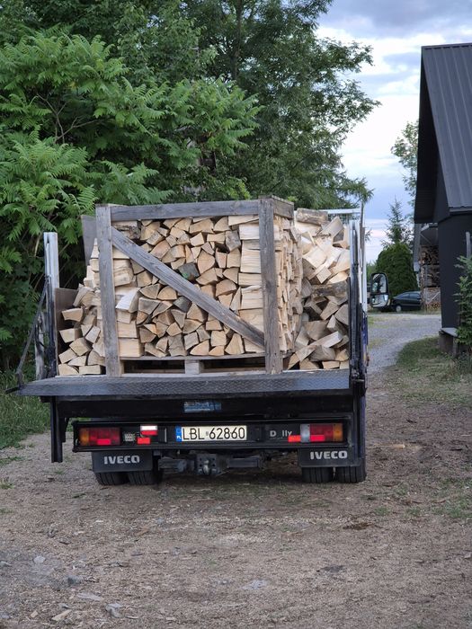 Drewno opałowe  kominkowe Sosna Świerk brzoza buk grab jesion  dąb klo
