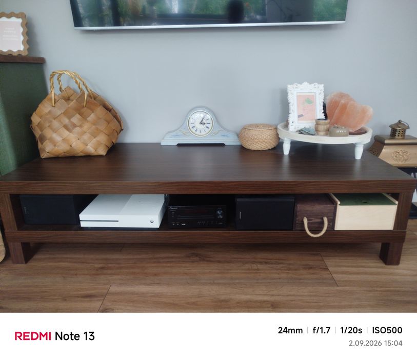 Stolik pod TV ława Lack 149x55 ciemny orzech