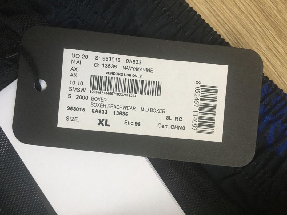 Чоловічі купальні шорти Armani Exchange XL