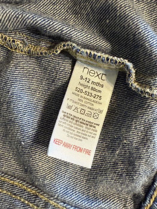 Джинсова куртка next 80 см