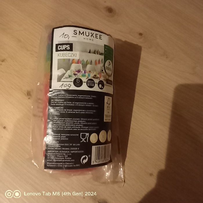Kubeczki plastikowe 6szt Smukee