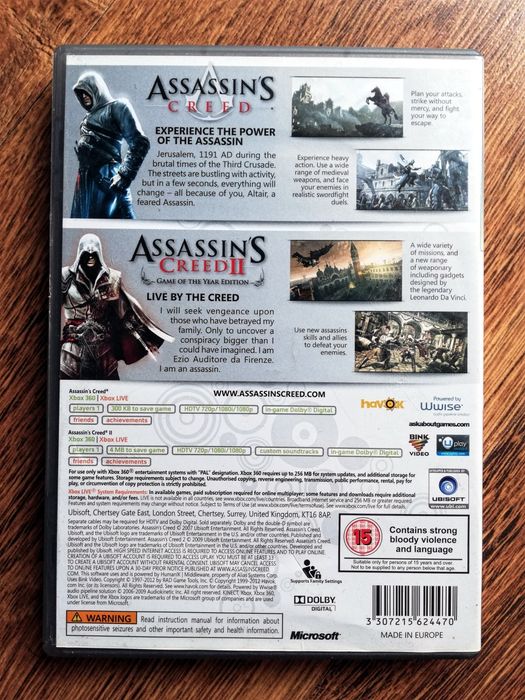 Assassin's Creed Double Pack XboX 360