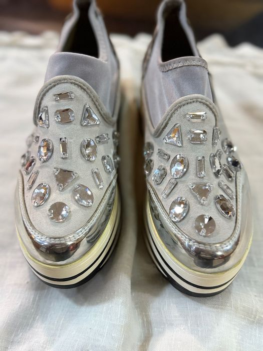 sapato slip-on Cinzento