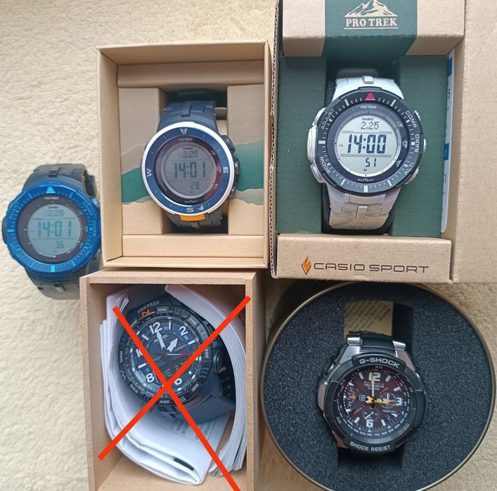 Casio PRG 30 Solar,компас,барометр.