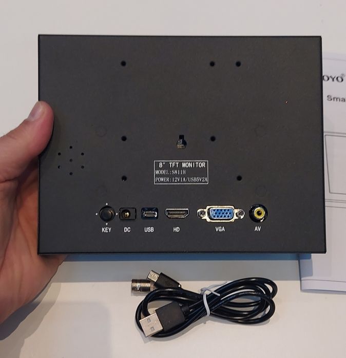 Monitor przenośny 8" Eyoyo S811H HDMI VGA AV LCD TFT