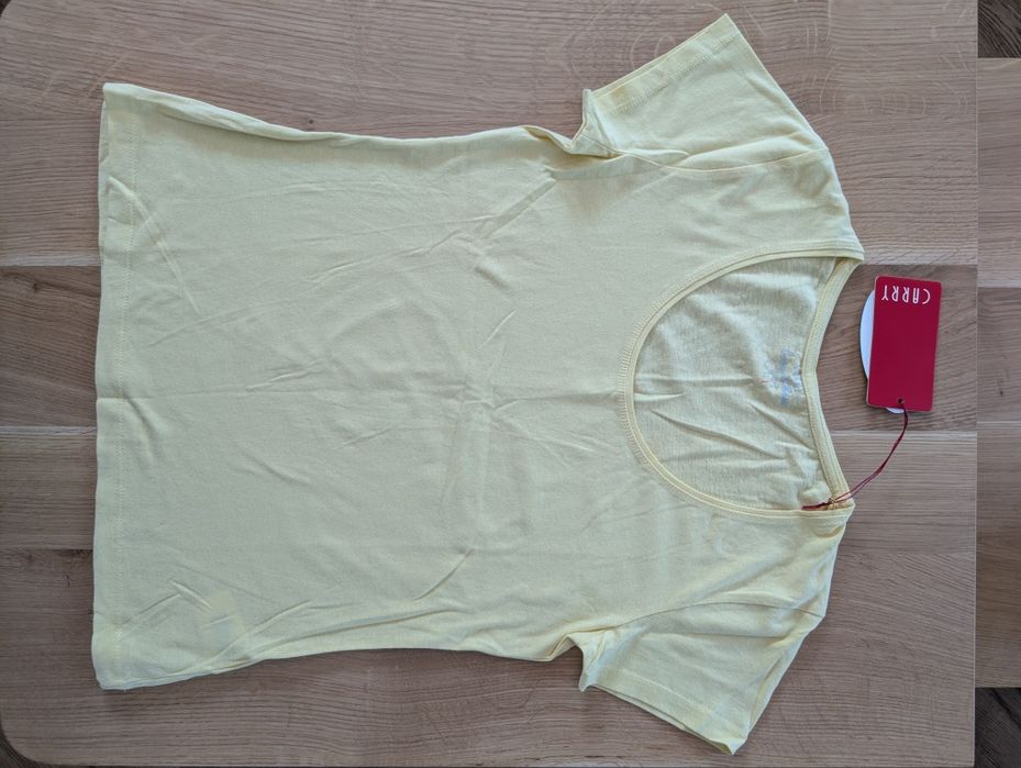 Nowy masełkowy t-shirt koszulka damska Carry L bawełna