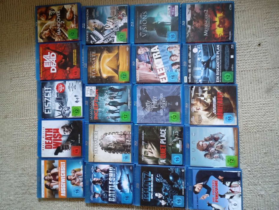 Filmy na Blu Ray 20 pozycji