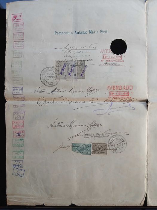 Acções da Companhia Nacional de Navegação - 1918 / 1926