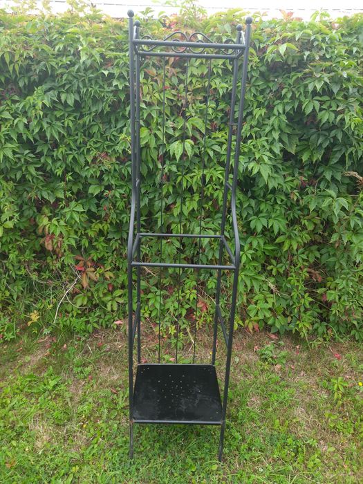 Regał do łazienki metalowy z ikea model romnskar 176x42x40