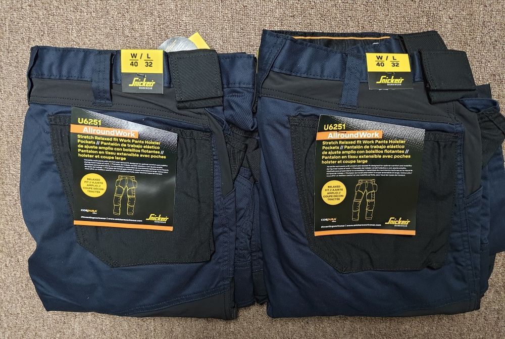 Dwupak 6251 Snickers AllroundWork 56 Stretch elastyczne spodnie robocz