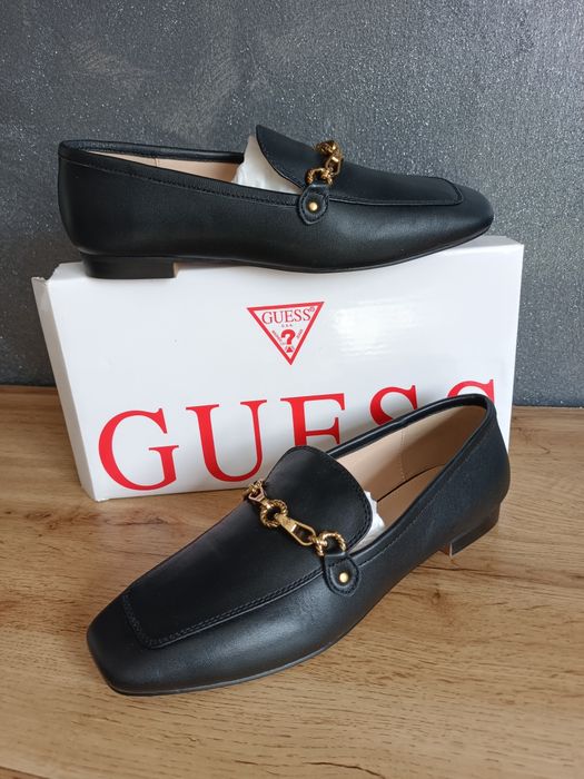 Skórzane Mokasyny GUESS Marta Rozmiar 39 (25 cm)Outlet
