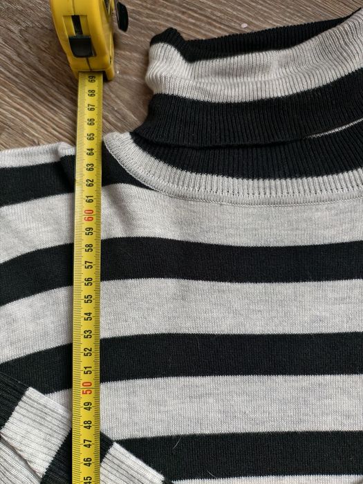 Sweter w paski Garcia Jeans | czarno-biały | golf | S