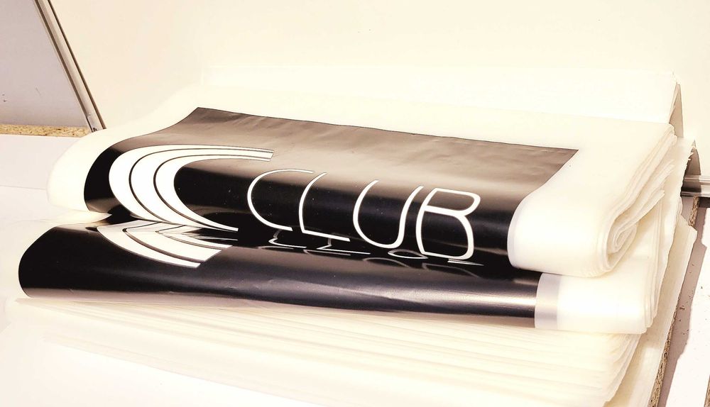 Reklamówka z oczkiem "średnia" 24cmx46cm