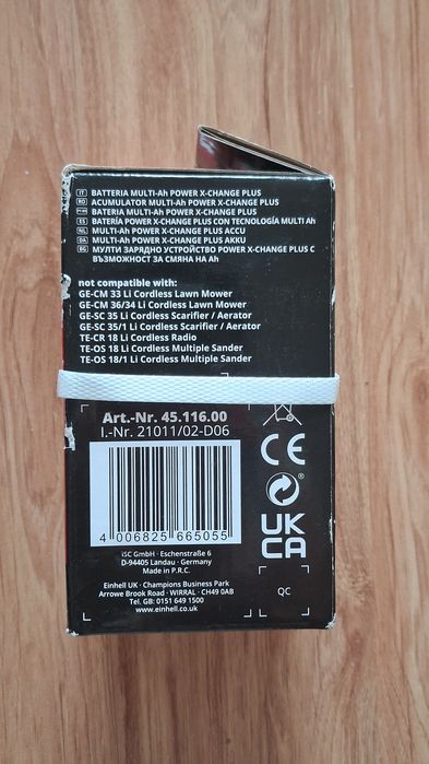 Nowy Akumulator 18 V Einhell 8 Ah Power-X-Change 4511600