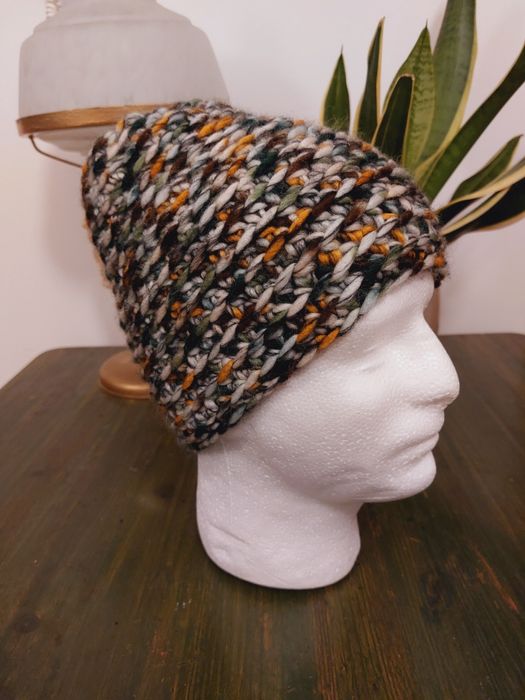 Czapka zimowa - szydełko, rękodzieło