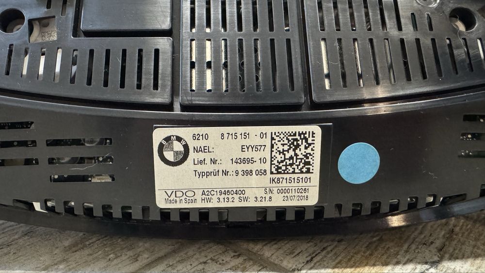 Панель приладів BMW 5 G30 (2017- 2022)