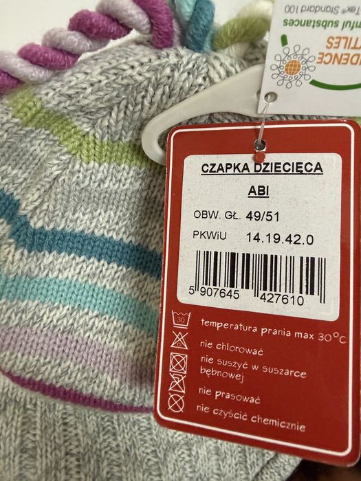 Czapka dziewczęca zimowa