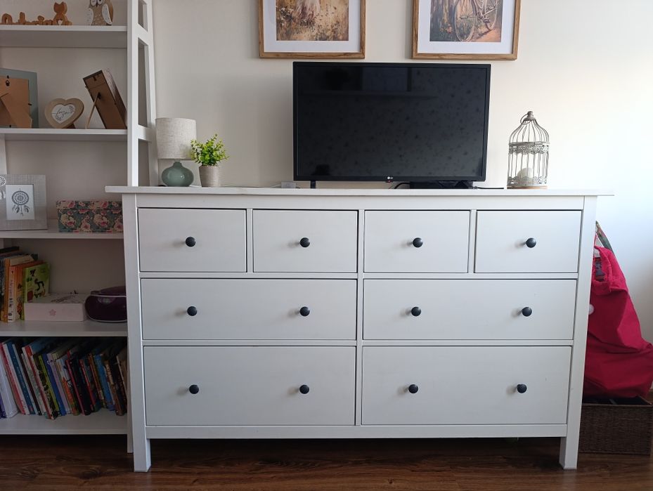 Komoda Hemnes biała bejca
