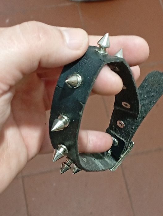 Coleira Choker Gótico Colar Gargantilha em bom estado