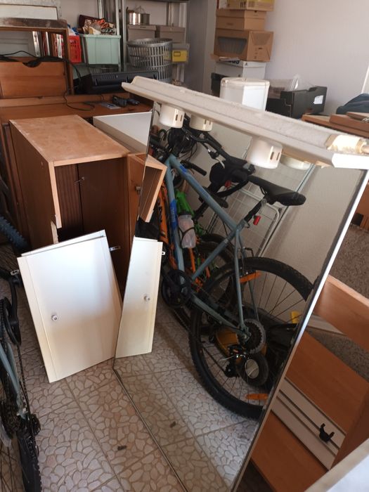 Espelho casa de banho com luzes  grande