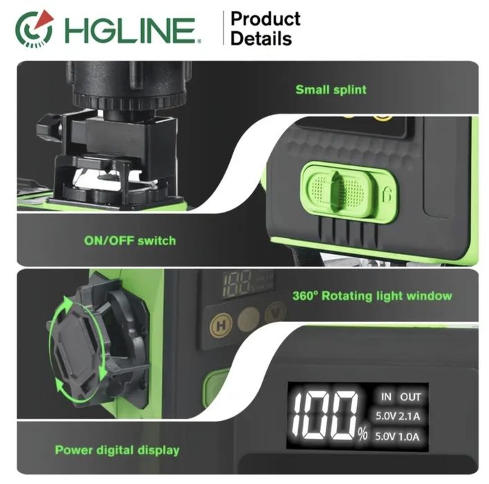 Nível a Laser com Linha Verde