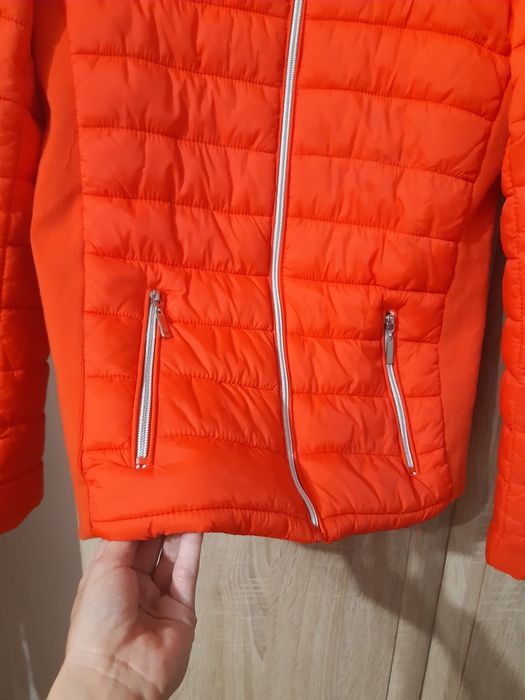 Kurtka wiosenna damska koralowa S