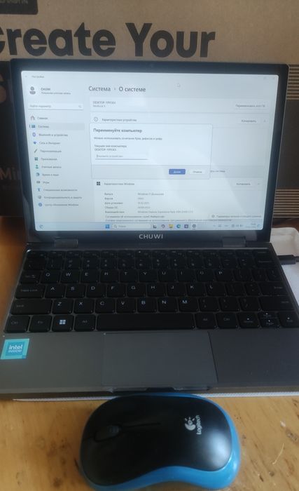 Ноутбук MiniBook X 2025 Gray - 10 дюймов -N150/16Гб/512Гб 0,92кг НОВЫЙ