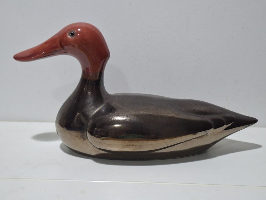Pato em cerâmica da fábrica Lastra Algarve