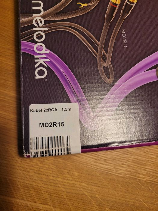 Przewod coaxial koaksjalny Melodika MD2R15 1.5m 2xRCA