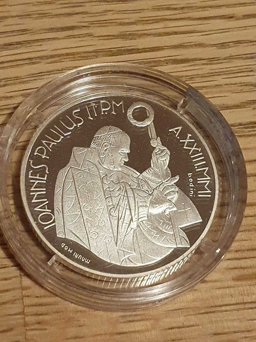Papież Jan Paweł II.Seria Monety Watykanu.Srebro 2000r.