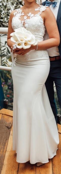 Suknia ślubna typu rybka dopasowana