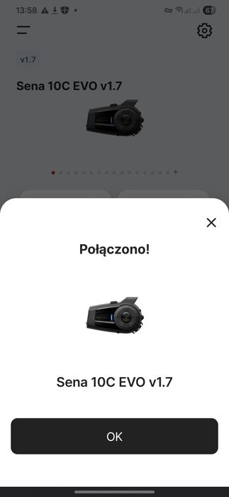 sena 10C Evo z kamerką moduł bluetooth