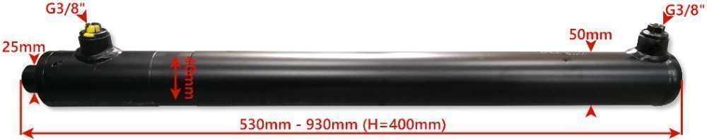 Siłownik Hydrauliczny SMTG 40x25 SKOK 400 2-STR Działania [2073]