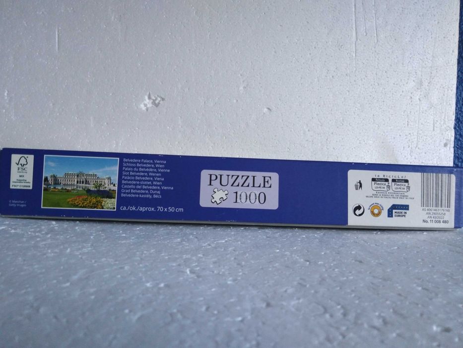 Puzzle Palácio Belverede Viena 1000 Peças