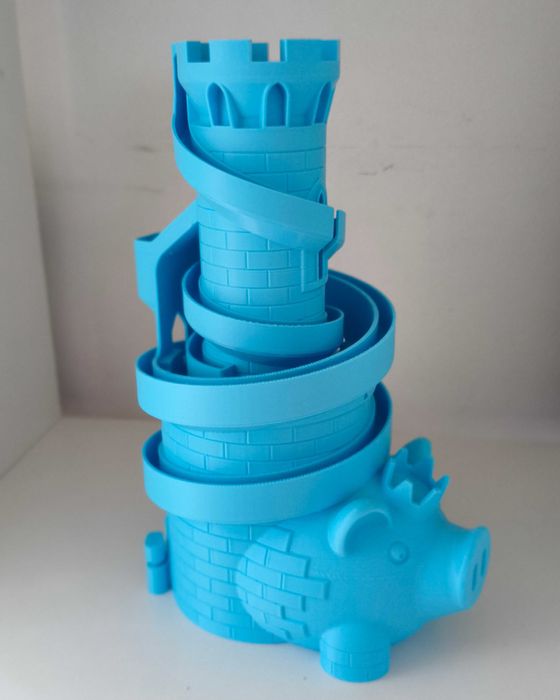 Porco Mealheiro com pista de moedas