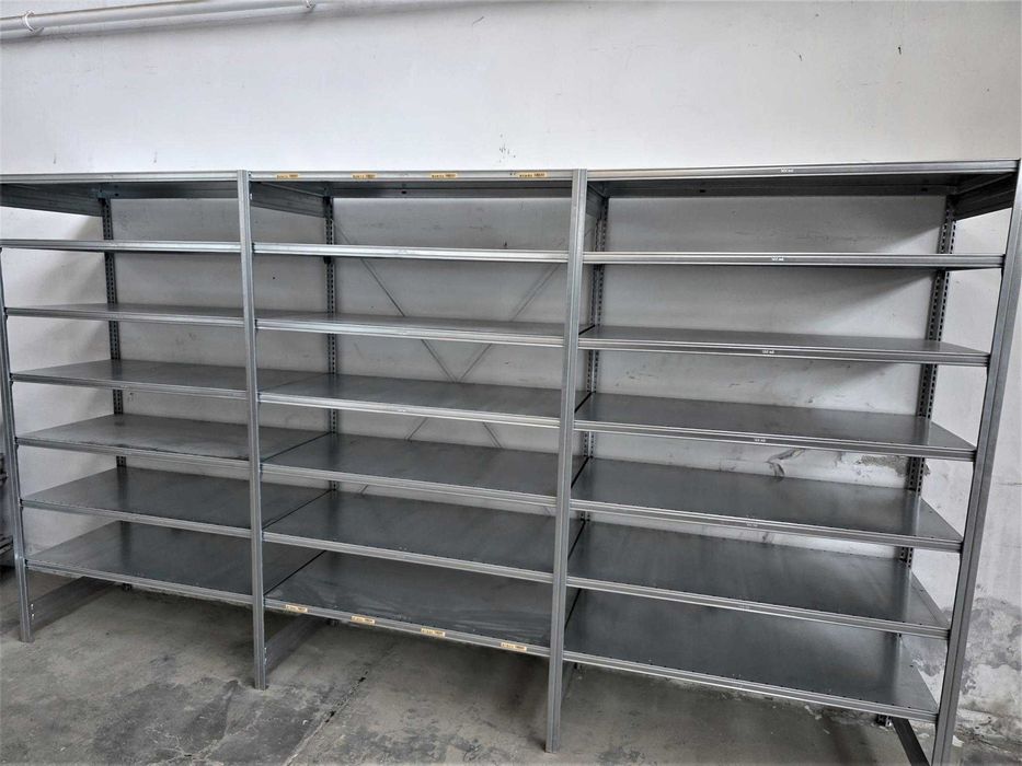 Regał Metalowy 62x220x400cm/21 Magazynowy Ocynk Garaż Piwnica Warsztat