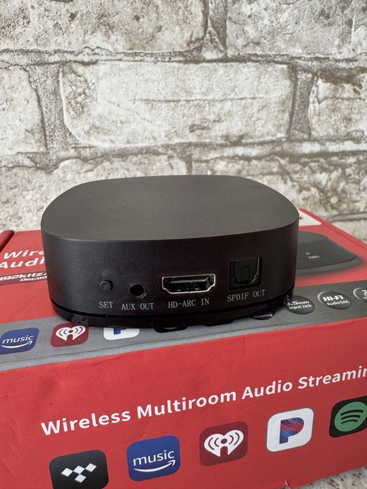 Музичний стример, мережевий Wi-Fi плеєр, HDMI ARC, BT, USB, optical