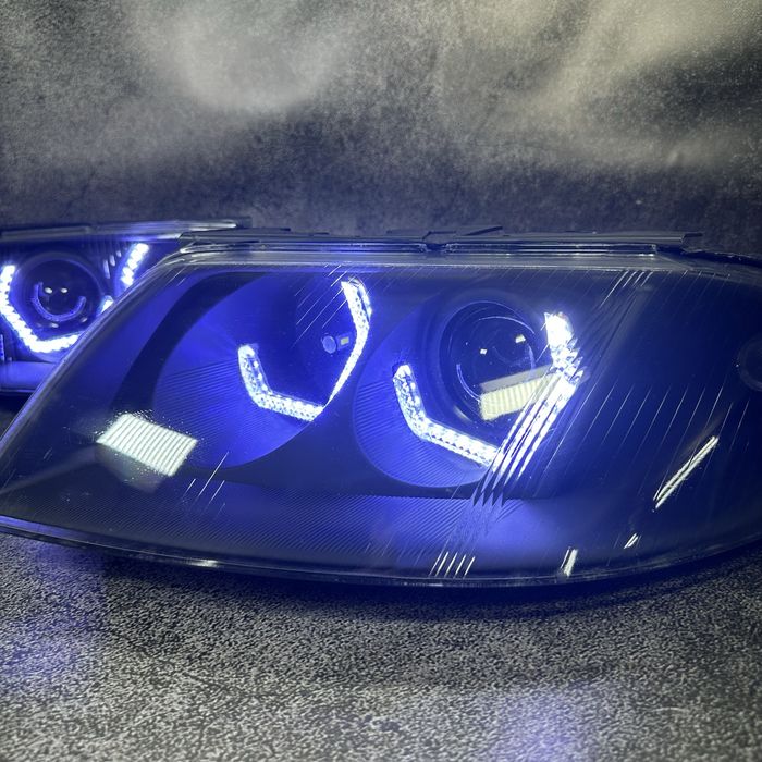 Фари відновлення VOLKSWAGEN PASSAT B5+, BI-LED, оченята, антихром