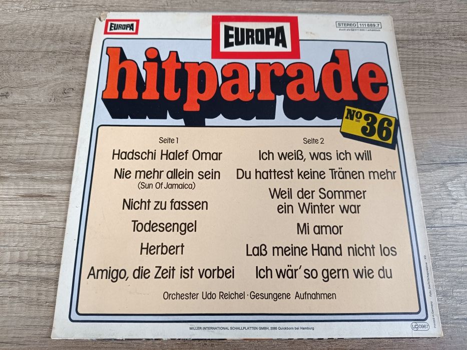 Płyta winylowa hitparade