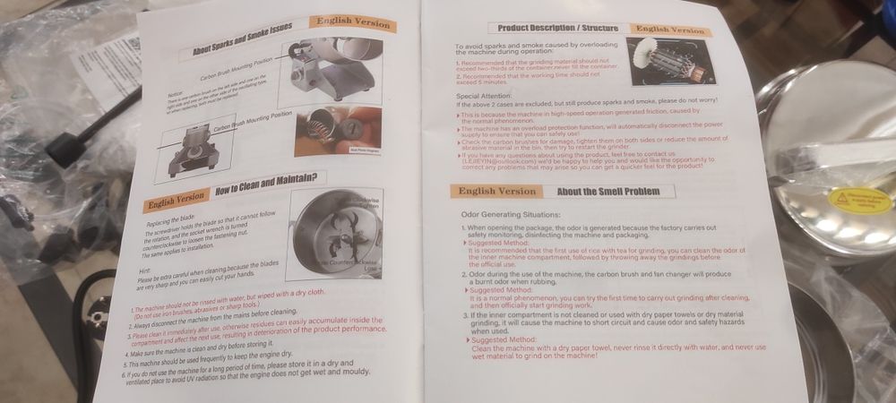 spice mill for grains or coffee. moinho profissional de especiarias.