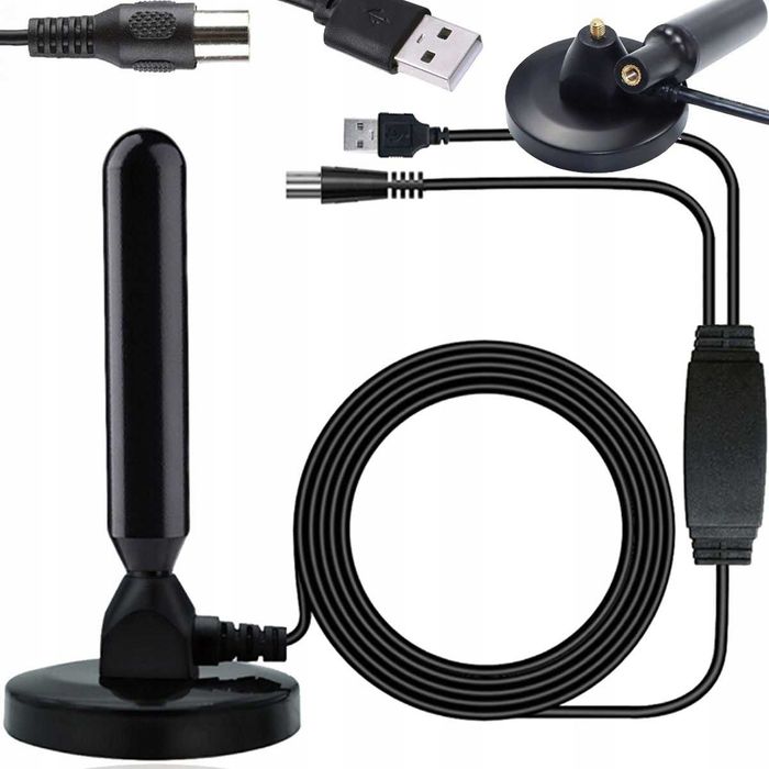 Antena telewizyjna DVB-T 2 DO TV/PC USB