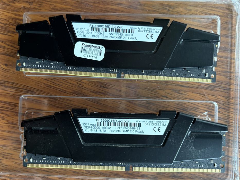 G.Skill Ripjaws V 32GB DDR4  2 x 16