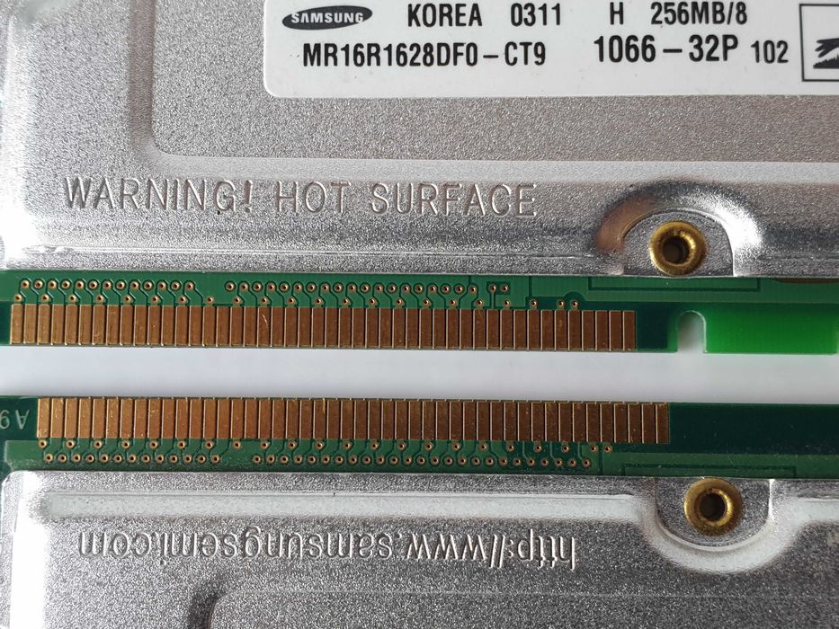 Samsung RDRAM MR16R1628DF0-CT9  Rambus 256MB PC1066