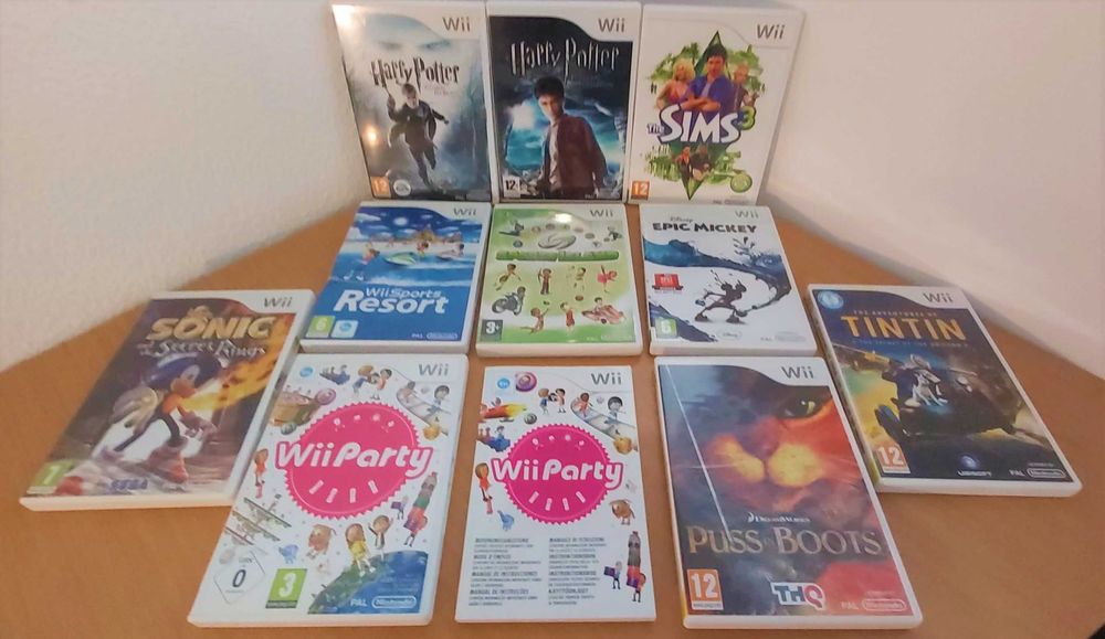 Pack com 6 Jogos Wii