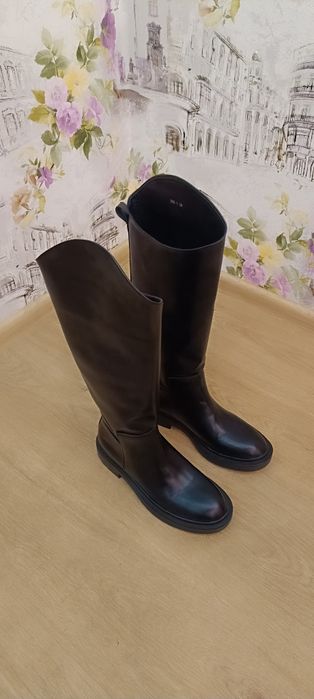 сапоги шкіряні жіночі Jil Sander