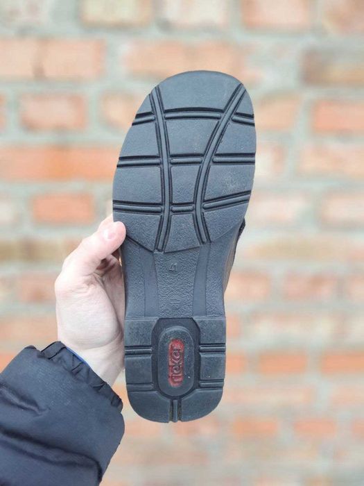 RIEKER | Чоловічі Черевики на ліпучці Утеплені Зимові Ботинки Шкіряні