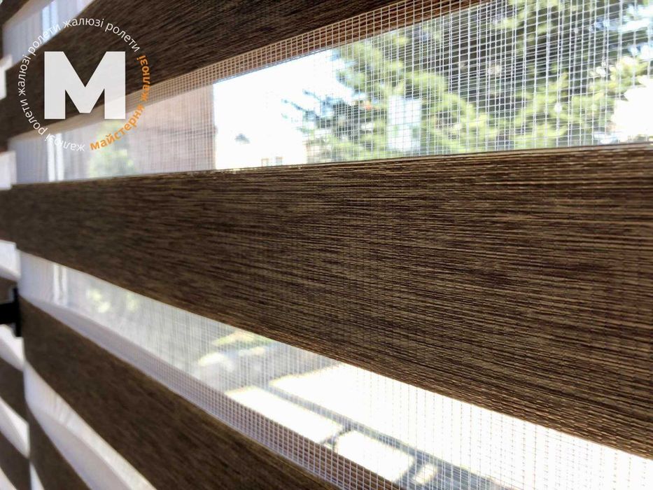 Качественные тканевые ролеты. Жалюзи день ночь. Рулонные шторы на окна