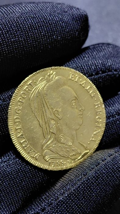 Moeda Ouro Peca 1788 Rio Veu Viuva